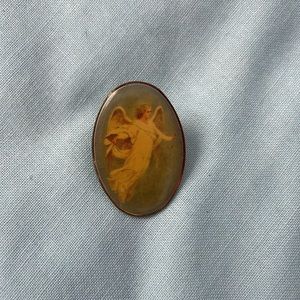 FREE Vtg Angel pin. 1”. Lovely. Pretty. Brooch. Free with jewelry purchase